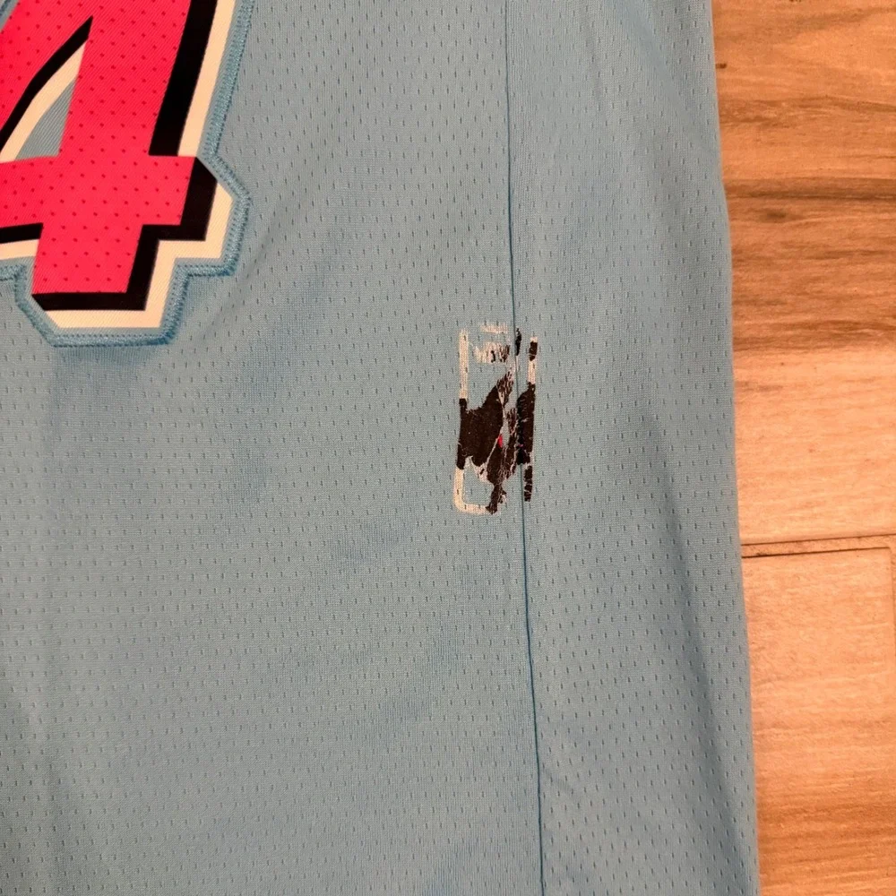Nike Tyler Herro Miami Heat Vice City Jersey Blue Pink Mens 50 Large NBA 14